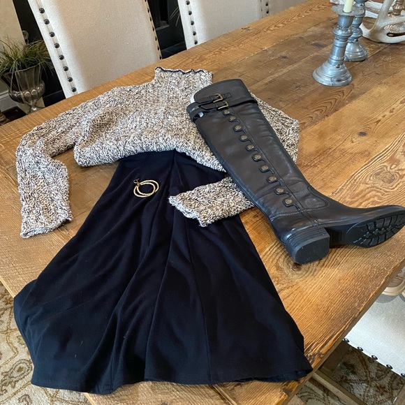 Cabi Vintage Maxi Circle Skirt, Size Medium, Black - Picture 3 of 8